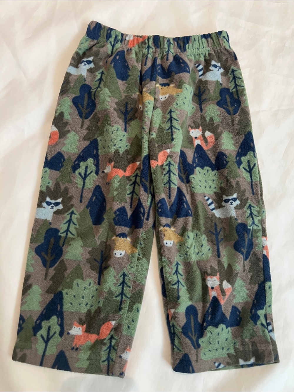 “Bundle 10/$13” Carter's 2t Green Fleece Forest Animal Pajama toddler boy Pants